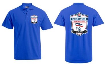 Polo-Shirt mit Brustlogo & Rückenlogo "Hansa Fanclub Nordhessen"